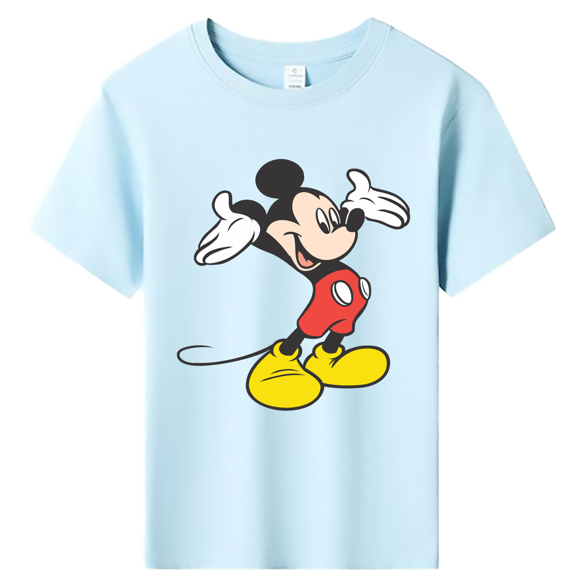ミッキーマウス Mickey Mouse 綿100％キッズTシャツ（フロントプリント）